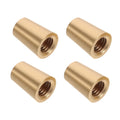4 pc Wooden Base Brass Feet Crafts Anti Skid Tray Legs Pad Cutting Board Decorative Box Feet Jewelry Case Hardware Furniture