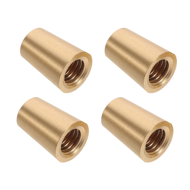 4 pc Wooden Base Brass Feet Crafts Anti Skid Tray Legs Pad Cutting Board Decorative Box Feet Jewelry Case Hardware Furniture