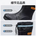 German-style men's mid-calf rain boots, fashionable new thick-soled work kitchen rubber shoes for washing cars, fishing, and saf