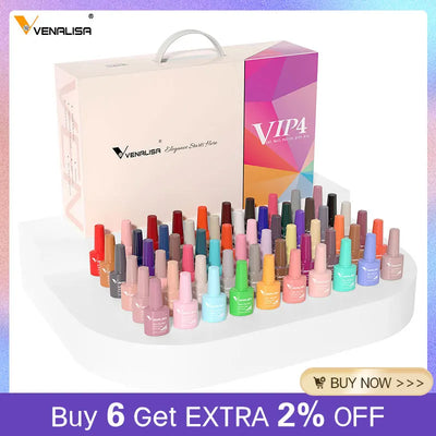 VENALISA VIP4 Kit Nail Gel Polish TPO FREE Full Coverage | SAMAG