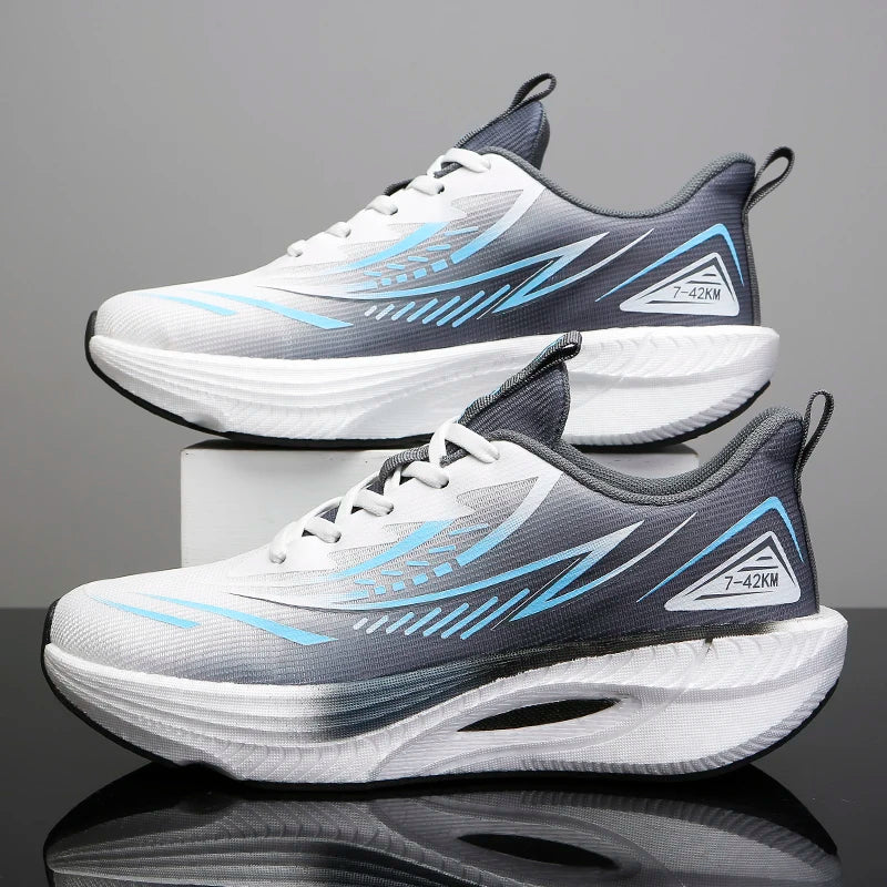 Running Shoes Speciality Marathon Men Sports Breathable Lightweight Carbon Board Women's Comfortable Athletic Nonskid Sneakers