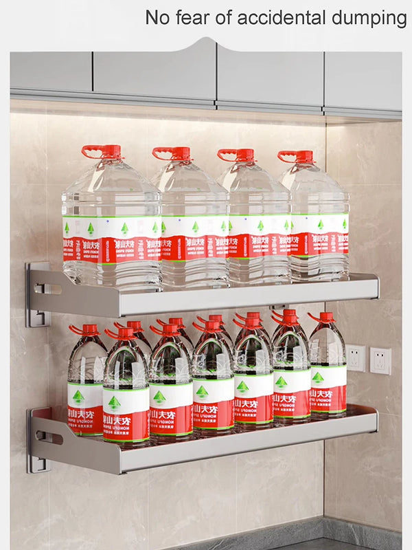 Wall Mounted Kitchen Utensils Organizer Home Spice Rack Box Jar Dish Drying Shelves Storage Supplies - View 5 | SAMAG
