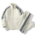 Autumn and Spring New Fashion Trend Outdoor Sports Jacket Set Men's Casual Loose Plus Size Two - piece - View 3 | SAMAG