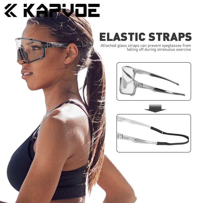 Kapvoe Photochromic Cycling Sunglasses for Men Glasses - View 5 | SAMAG