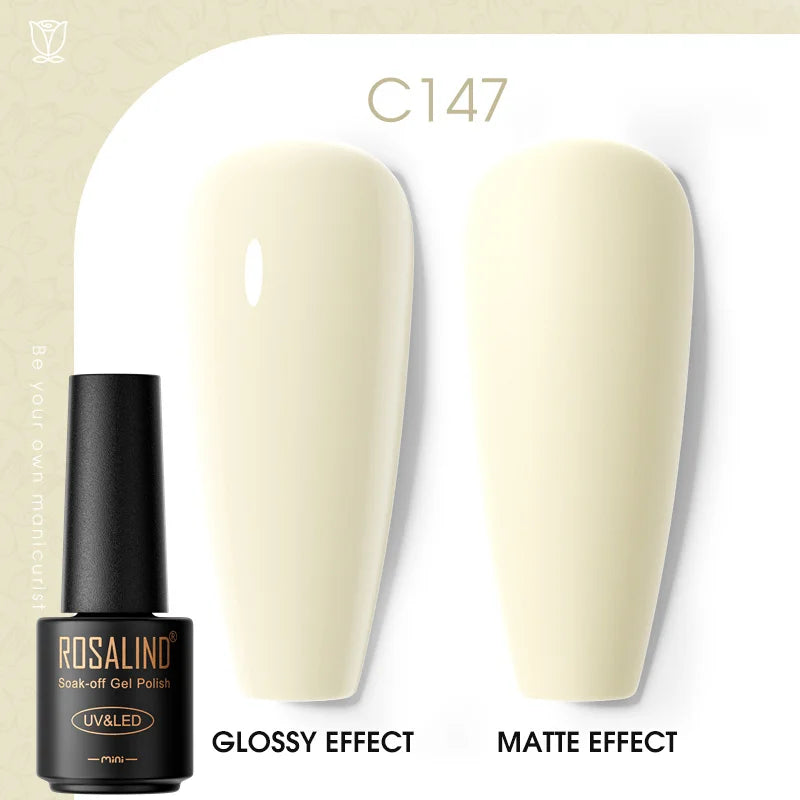 ROSALIND Gel Polish Manicure for Nails Semi Permanent Vernis top coat UV LED Gel Varnish Soak Off Nail Art Gel Nail Polish