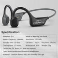 PARAMITA Real Bone Conduction Headphones Bluetooth Wireless Earphones Waterproof Sports Headset with Mic for Workouts Running