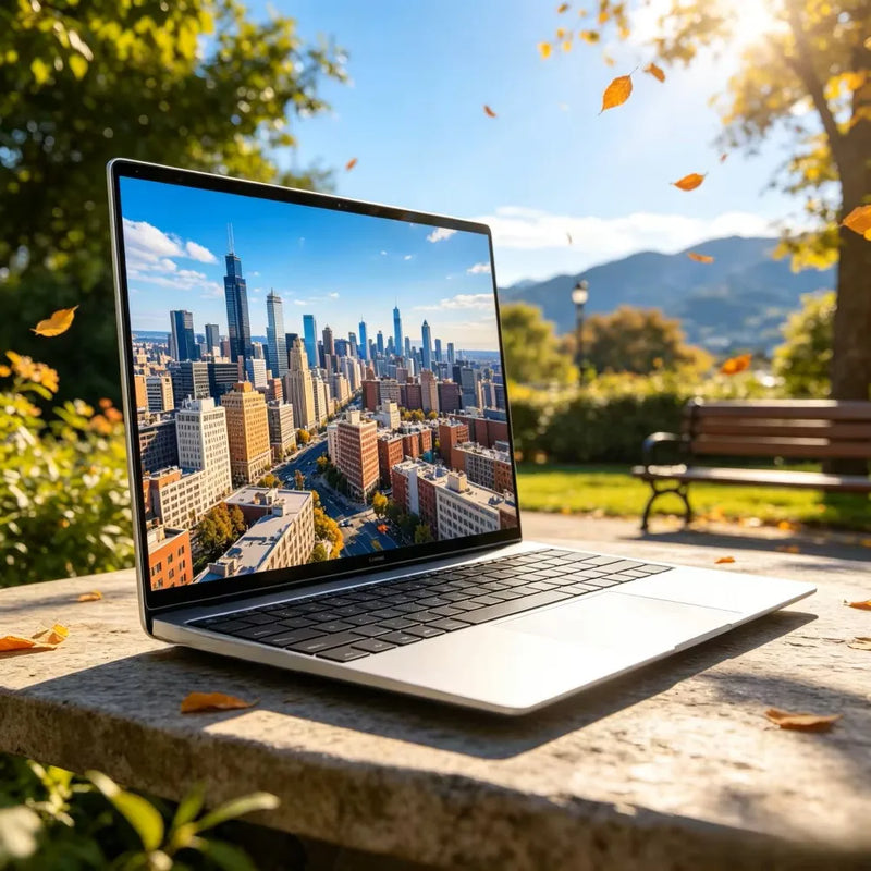 14.1" Ultra Slim Lightweight Portable Laptop, Intel Core 6500Y Processor, Windows 11, 16GB 32GB Business Office Notebook Comput