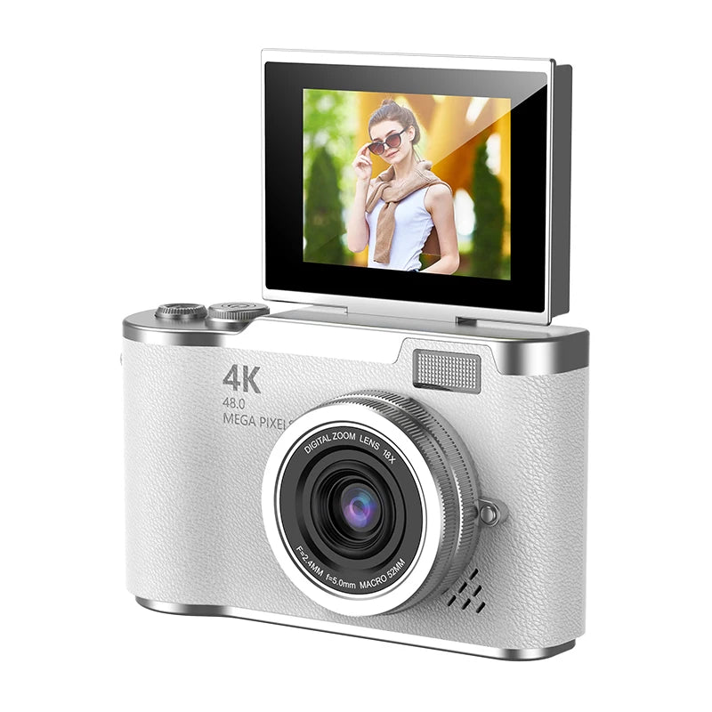 Digital Camera，2.4-inch HD rotating screen，4K video recording，800mAh battery capacity，48 megapixels，Beauty function，Autofocus