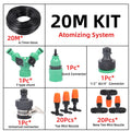 10-50M Garden Watering Misting Irrigation System Automatic Garden Water Set Mist Nozzle with 4/7mm Tee Spray Irrigation Kit
