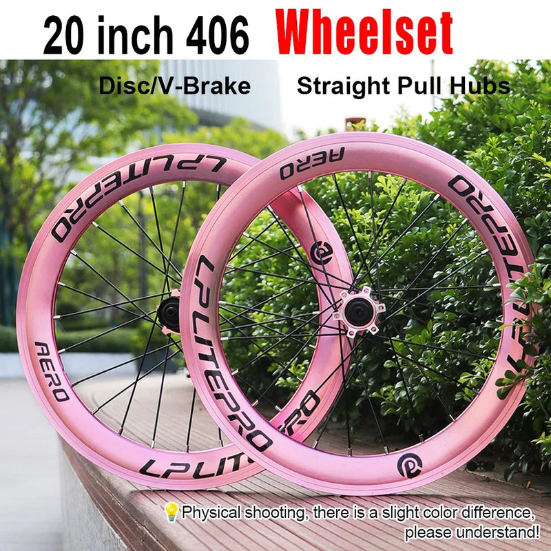 LP LITEPRO AERO Folding Bike Wheel Sets, 20 - inch 406/451 - View 5 | SAMAG