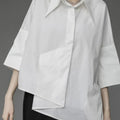 Y2K Women Streetwear Loose Summer Tops Academic Irregular - View 7 | SAMAG