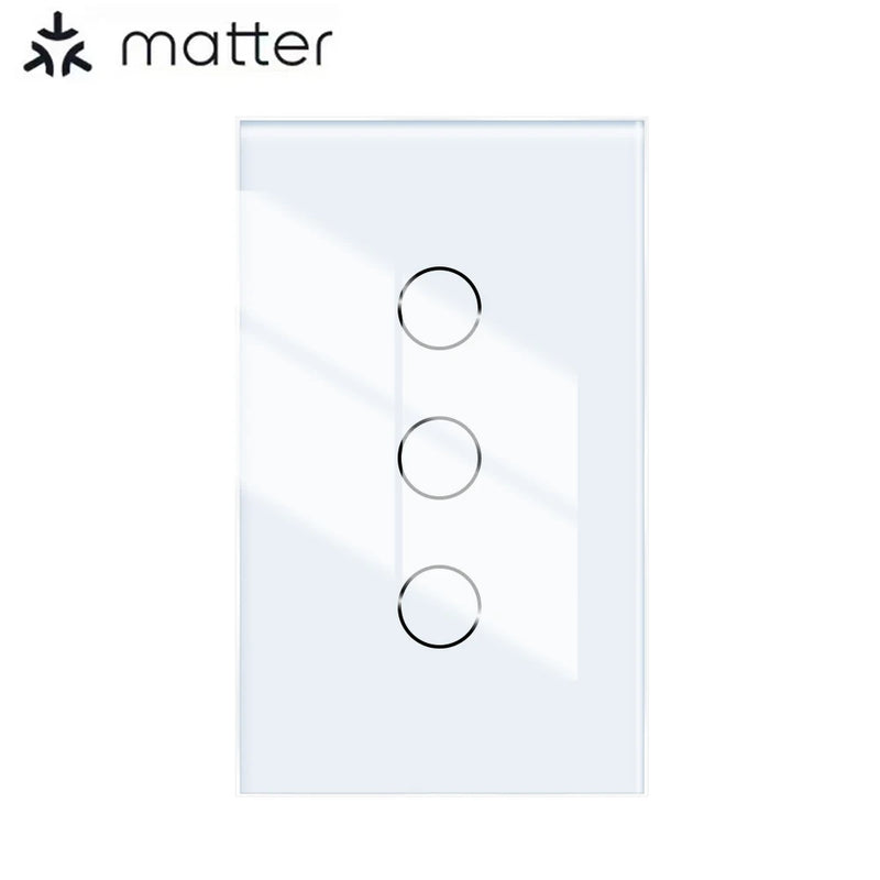 Matter smart switch  Alexa Google No APP required Intelligent Control Scan QR Code to Connect Touch Light Switch