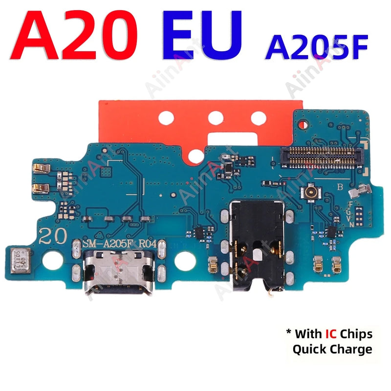 Dock USB Charger Board Port Connector Charging Flex Cable For Samsung Galaxy A20 A21 A22 A23 A24 A25 A26 A21S A202F A207F US EU