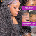 Water Wave 13x4 13x6 Lace Front Wigs Human Hair 250 Density Transparent Curly Wave Lace Front Wig 40 44 Inch Deep Wave For Women