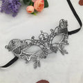 Women's Sexy Half Face Animal Lace Party Mask for Halloween Masquerade Cosplay Party Supplies Ladies Anime Eye Masks Silver