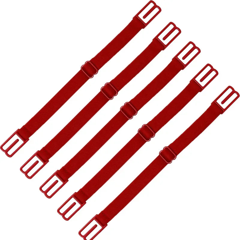 1-5Pcs Women's Adjustable Bra Strap Holder All Match Invisible Non-slip Shoulder Straps Belt Buckles Underwear Lingerie Extender