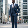 ST Cassy High-End Brand Formal Business Men's Suits Single Breasted Solid Color Slim Fit Suit Wedding Three-Piece