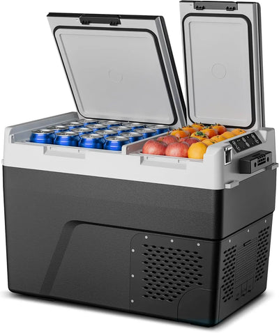 Dual Zone Electric Cooler 61QT(58L) - Portable | SAMAG