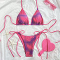 Tie Dye Lace Up Bikini Set Beach Swimwear Women Swimsuit | SAMAG
