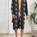 Men's Spring and Autumn Trendy Robe Pajama, Digital Printed Casual Entertainment Men's bathrobe, Quick Drying