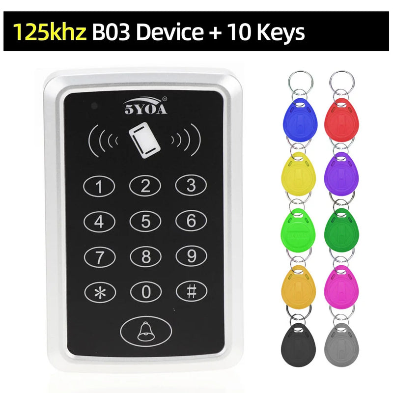 RFID Access Control System Electronic Gate Opener Home Garage Set Eletric Magnetic RFID Smart Door Lock Kit Automatic Controller