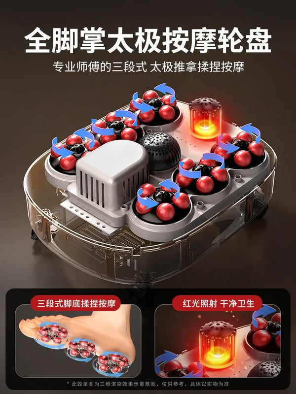 220V AUX Electric Foot Bath Tub with Heating Constant Temperature and Massage Automatic Deep Soak WBD