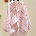 Pure Cotton Cute Dot Shirt Women Fall Long Sleeve Fashion - View 5 | SAMAG