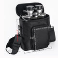 Compact Outdoor Binoculars Shoulder Bag Crossbody Camera Organizer with Wear-Resistant Adjustable Straps for Easy Carry