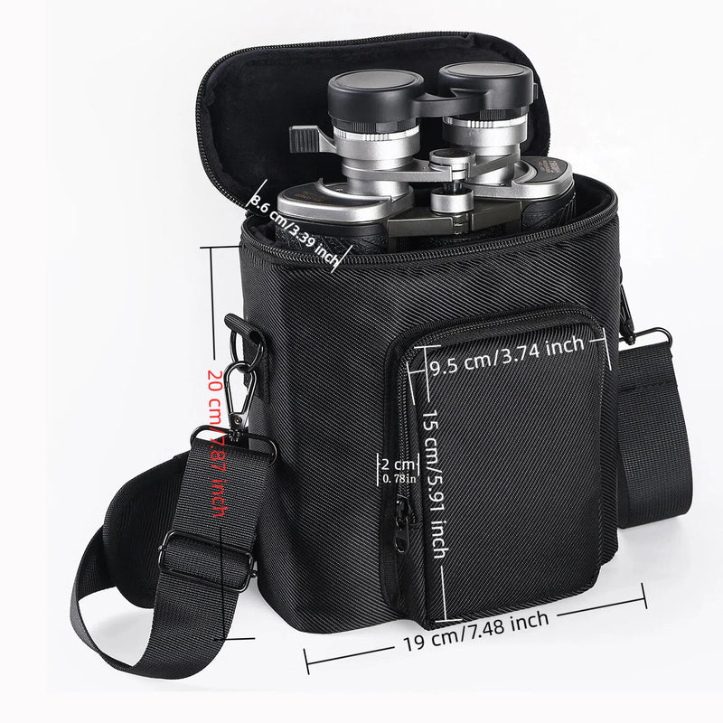 Compact Outdoor Binoculars Shoulder Bag Crossbody Camera Organizer with Wear-Resistant Adjustable Straps for Easy Carry