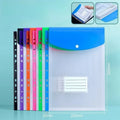 6 A4 Large Capacity Loose Leaf Folders with 11 Hole Binding Rings, Modern PP Material, Expandable Buttons and Label Pockets