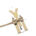 Fashion Men Kids Suspender Bowtie Sets For Wedding Party Festival Gift Brown Khaki Elastic Y - back - Visuel 25 | SAMAG