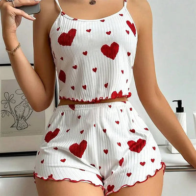 Women's Pajamas Set Sleepwear Short Tank Tops And S M L | SAMAG