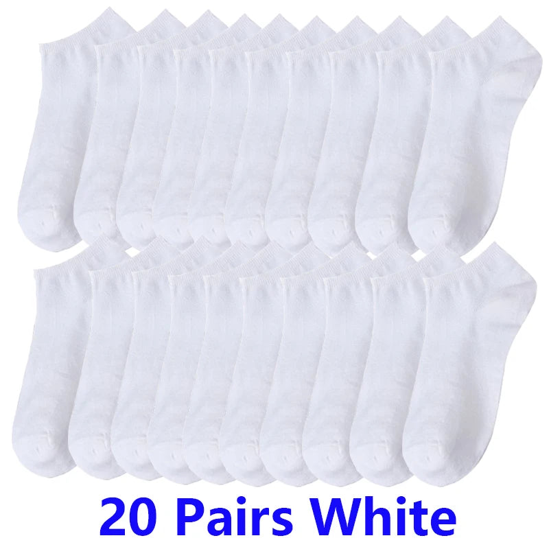 10/20/30 Pairs Unisex Comfort-Fit Ankle Socks Men Women | SAMAG