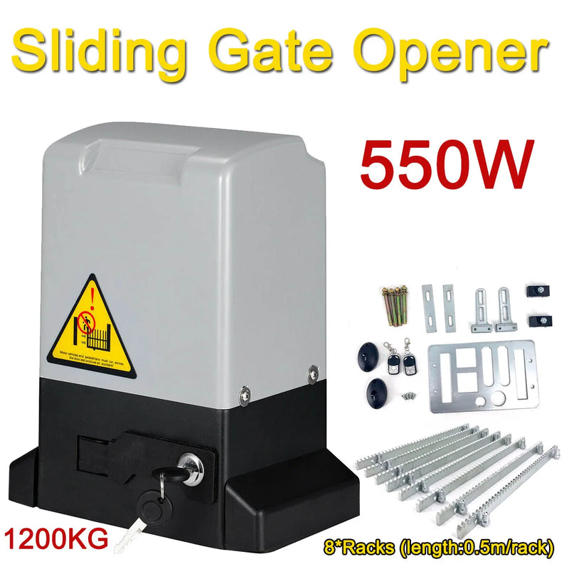 550W/370W/750W Electric Sliding Gate Opener AC Motor Gate Automatic Door Operators Heavy Duty Garage Door Opener Kit 2000KG