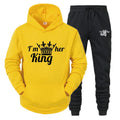 Lover Tracksuit Hoodies Printing QUEEN KING Couple Sweatshirt Plus Size Hooded Clothes Women Two Piece Set - View 29 | SAMAG