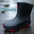 Men's Workwear Style Rain Boots High-Quality for Outdoor Work Commuting Fishing Kitchen Use