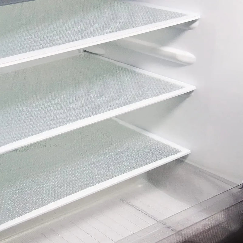4PCS EVA Waterproof Refrigerator Liner Mat Washable Mildew Kitchen Pad Anti-oil Cabinet Drawer Placemat Heat-insulat Fridge Mat