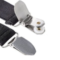 Suspenders for Men Women Fashion 2.5cm X - Back 4 Clips Adjustable Elastic Shirt Trouser Braces Strap - Visuel 4 | SAMAG