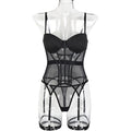 Lingerie Lxury Brand Bodysuit Backless Tops For Women 3 Piece Lingerie Set With Garter Sexydresses For Women