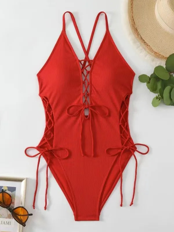 Printed Flower Tankini Set Girl Swimwear Adjustable Strap | SAMAG
