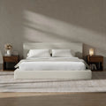 Cloud Upholstered  Bed Frame with Headboard, 5 Inch Foam Padded Platform, No Box Spring, Easy Assembly , Customized