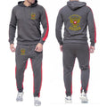 Russia Badge Gold Eagle Men's New Sport Wear Hoodie Solid Color Long Sleeve Tracksuit+Casual Sweatpants Suit - View 6 | SAMAG