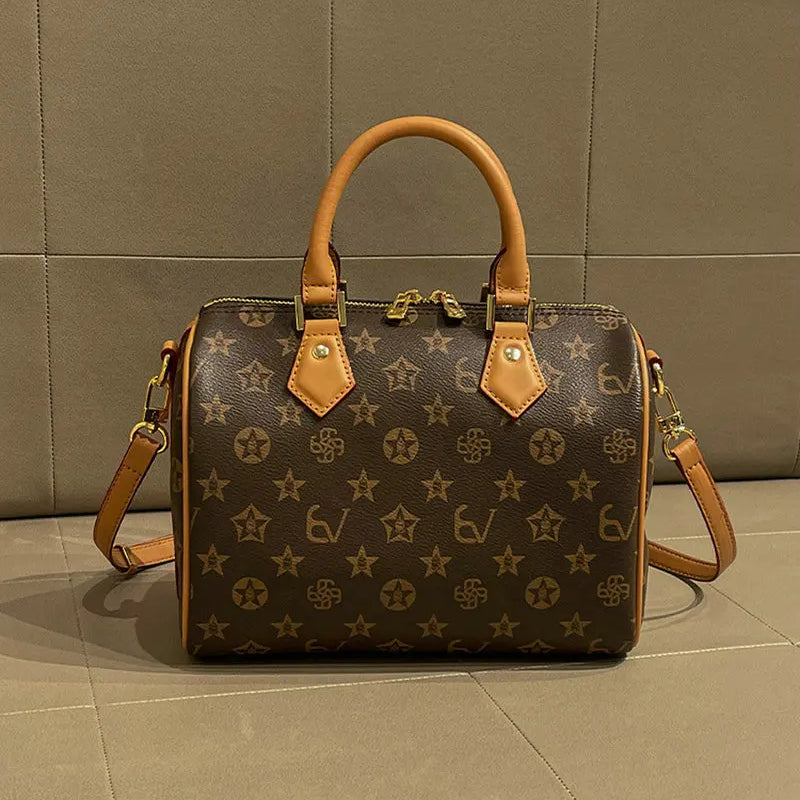 Luxury Brand Vintage Fashion Handbag Women Boston Bag with High Texture Casual and Versatile Diagonal Cross Shoulder Pillow Bag