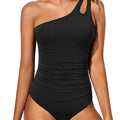 S-XL Shiny Swimwear Women Beach One Piece Swimsuit | SAMAG