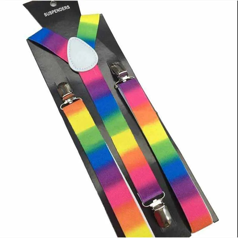 Mens Adjustable Belt Pants Holder Wear Elastic 3 Clips Y - Back Suspenders Braces school Fashion MW21 - Visuel 18 | SAMAG