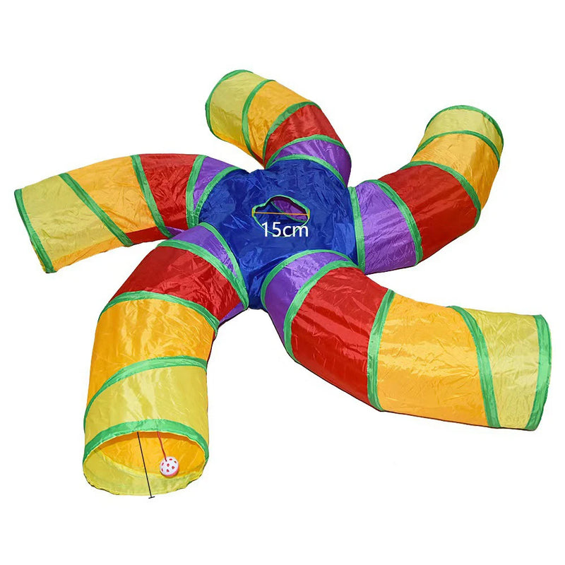 Cat Tunnel Foldable Cat Tunnel Pet Supplies Cat S T Y Pass Play Tunnel Cat Toy Breathable Drill Barrel for Indoor Loud Paper
