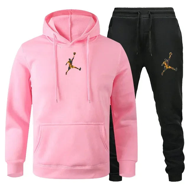 Autumn_Winter Men's jogging Fitness sportswear Set_ Fashionable long - sleeved sweatshirt + casual pants 2 - View 20 | SAMAG