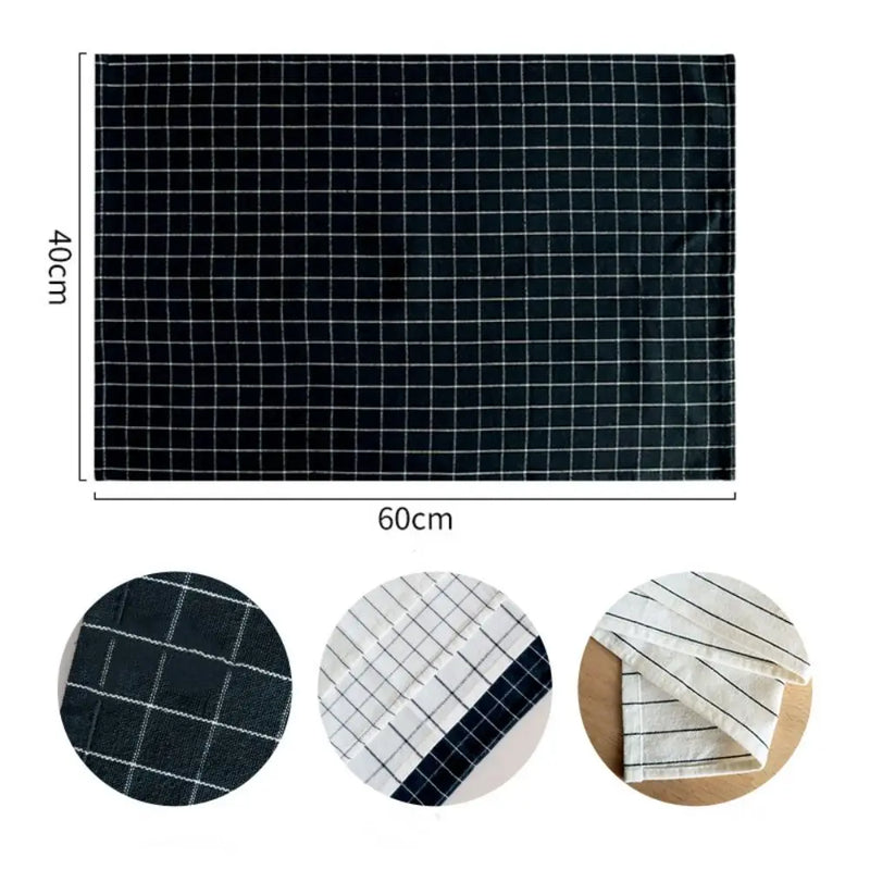 Tea Towel 40x60cm Kitchen Towel Cotton Printed Dish Cleaning Cloth Soft Durable Table Napkin Kitchen