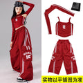 Girls K - pop Crop Top Joggers Cargo Pants Children Hip Hop - View 10 | SAMAG