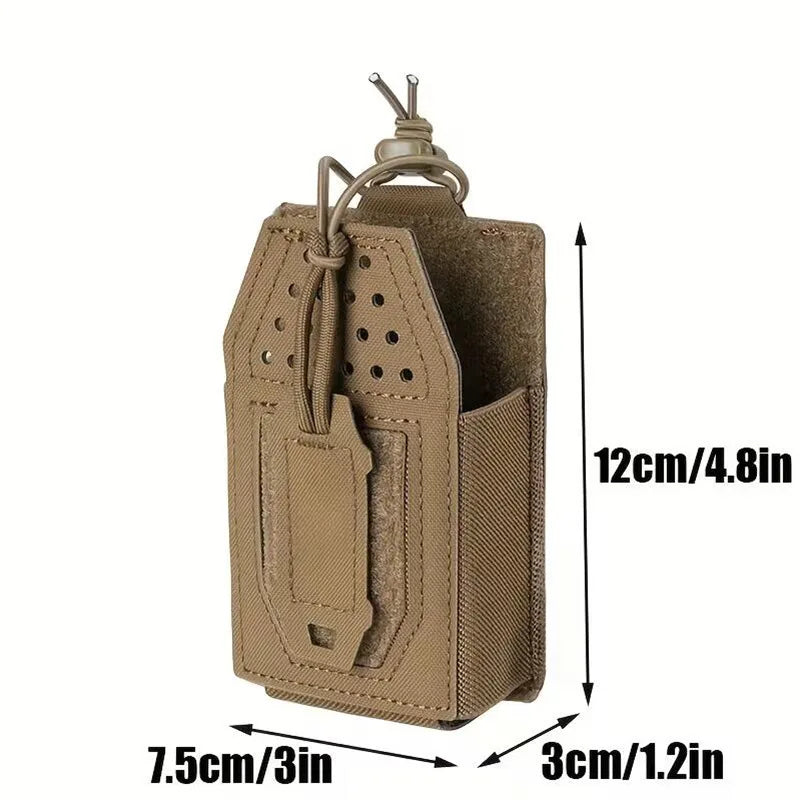 Open-Top Interphone Hanging Bag Walkie-talkie Holder Multi Function Tactical Mini Radio Pouch Holster